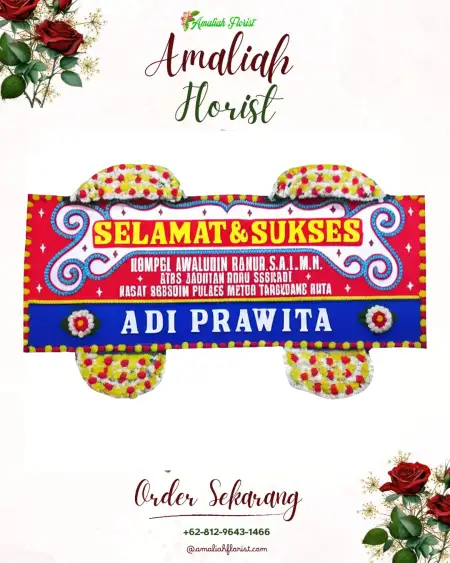 Papan Bunga Ucapan Selamat Sape